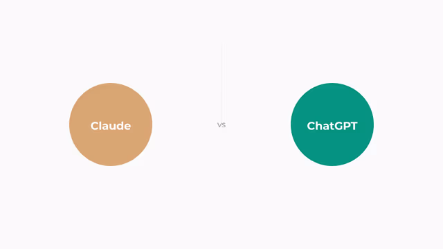 Comparación visual de dos interfaces de IA — claude vs chatgpt 2026